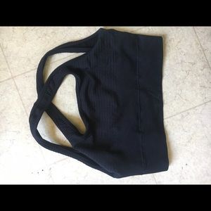 Alphalete open back sports bra size m